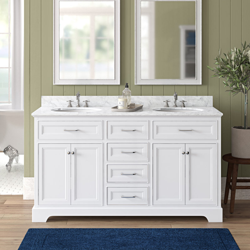 Goodfield 60" Double Bathroom Vanity Set & Reviews Birch Lane